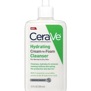 CERAVE HYDRATING CREAM TO FOAM CLEANSER 355ML