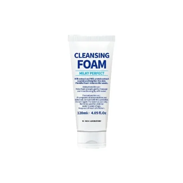 W.SkinLaboratoryMilkyPerfectCleansingFoam120mlmakeupcharii
