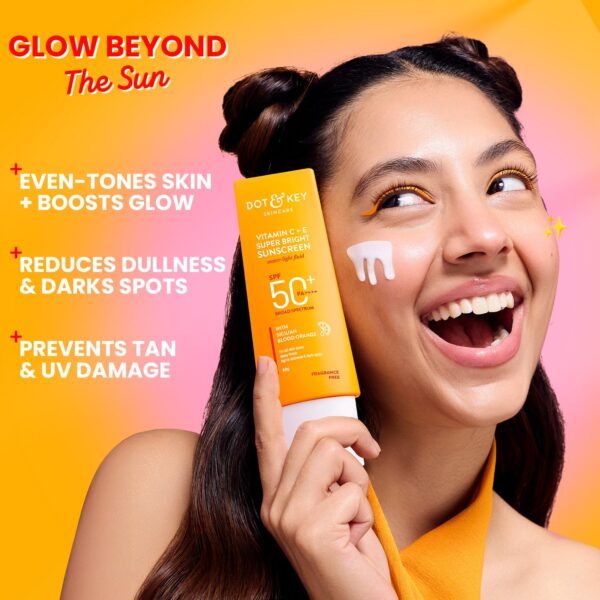 Dot & Key Vitamin C plus E Super Bright Sunscreen SPF 50+ 80g - Image 3