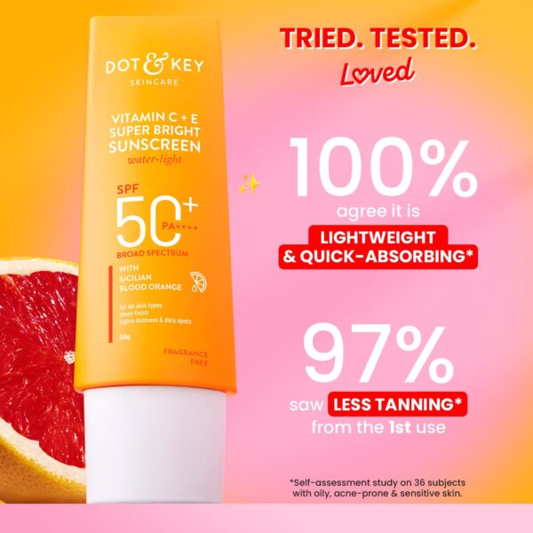 Dot & Key Vitamin C plus E Super Bright Sunscreen SPF 50+ 80g - Image 2